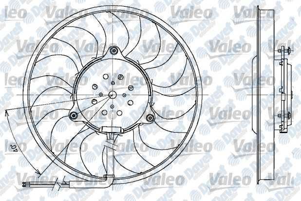 VALEO 698611 Fan Motoru Audi A4 1.8 1.8t 3.0 Quattro  ####